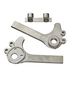 DR0087: Titanium 12 mm Flat Mount, 58 Degree, Eyelets (50% OFF, FINAL SALE!)